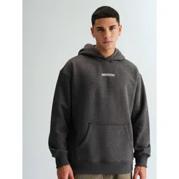 Bonkers Corner Men Signature Dark Grey Melange Hoodie-picture-32