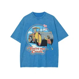 Bonkers Corner Women Printed Drop-Shoulder Sleeves Crush Me Oversized T-shirt-picture-13