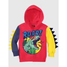 Bonkids Boys Graphic Printed Hooded Cotton Pullover-picture-10