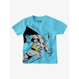 Bonkids Boys Graphic Printed Round Neck Cotton Batman T-Shirt-picture-14