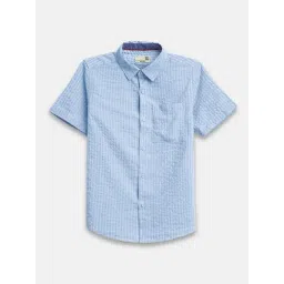 Bonkids Boys Opaque Checked Casual Shirt-picture-23