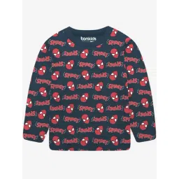 Bonkids Boys Round Neck Long Sleeves Applique Cotton T-Shirt-picture-17