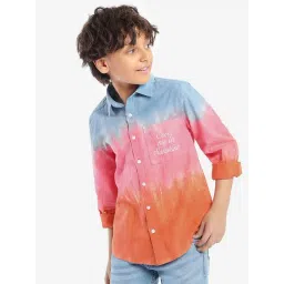 Bonkids Boys Standard Opaque Printed Cotton Casual Shirt-picture-14