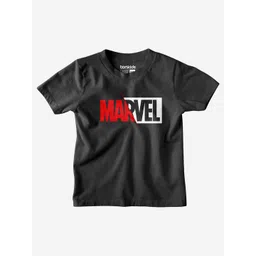 BONKIDS Boys Typography Printed Round Neck Cotton T-shirt-picture-17