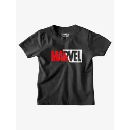 Bonkids Boys Typography Printed Round Neck Cotton T-Shirt-picture-22