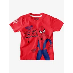 Bonkids Boys Typography Printed Round Neck Cotton T-Shirt-picture-24