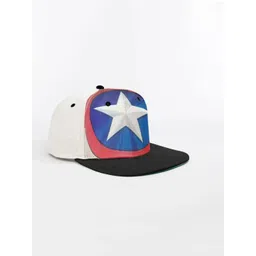 BONKIDS Boys White Printed Baseball Cap-picture-11