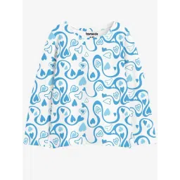 Bonkids Girls Abstract Printed Round Neck Long Sleeves T-Shirt-picture-11