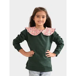 BONKIDS Girls Peter Pan Collar Cotton Pullover-picture-24