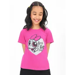 Bonkids Girls Powerpuff Girls Printed Cotton T-Shirt-picture-23
