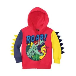 bonkids Graphic Print Hoodie with Ribbed Hem-picture-52