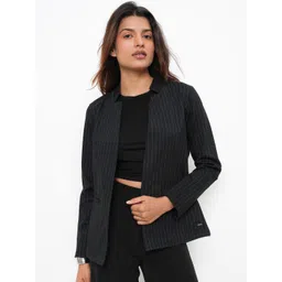 Bonnaty Striped Front Open Coat-picture-39