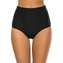 bonneuitbebe Women's High Waisted Bikini Bottom Swimsuit Bathing Suit Tummy Control Swim Short Bottoms-picture-37