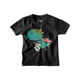 BonOrganik Boys Printed V-Neck Applique T-shirt-picture-20