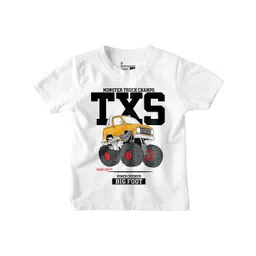 BonOrganik Boys Typography Printed Applique T-shirt-picture-31