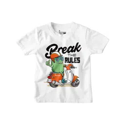 BonOrganik Boys Typography Printed Applique T-shirt-picture-16