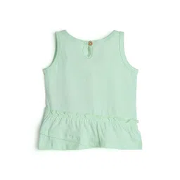 BONTOTS Girls Floral Printed Organic Cotton Cut Outs T-shirt image 5