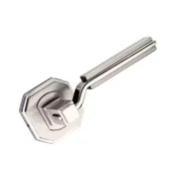 Bonus Premier 65 mm Brass Brushed Steel Finish Square Rose Mortice Lock Set-picture-29