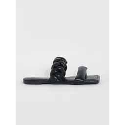 Boohoo Women Braided Open Toe Flats-picture-29