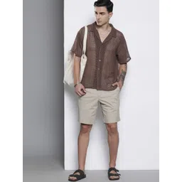 boohooMAN Men Sheer Cotton Boxy Fit Crochet Shirt-picture-37