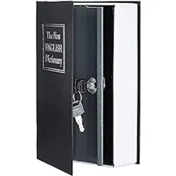 Book Safe Box with 2 Key Large size Home/office Dictionary Hidden Secret Type Security Lock, Perfect for Traveling, Storage Money stylish Vault,Cash, Jewelry, and Passport ( CASH BOX ) ( multi color)-image-25