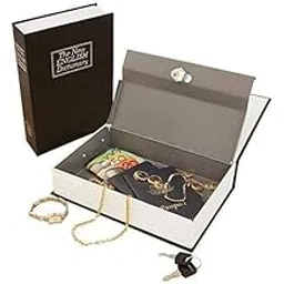 Book Safe Dictionary Book Style Money Cash Locker Jewellery Home Hidden Safe Box (18 x 12 x 5.5 cm)-image-16