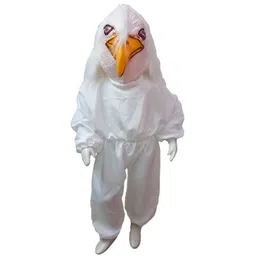 BookMyCostume Dussehra Theme Full Sleeves Jatayu Costume Set With Jumpsuit & Vulture Mask - White-picture-22