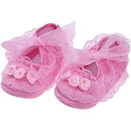 Booties Girl Pink Booties, Soft Satin-picture-49