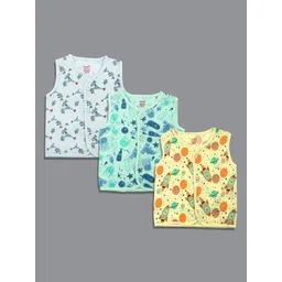 Born Babies Infants Pack Of 3 Printed Organic Cotton Jhablas-picture-53