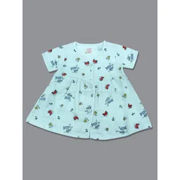 Born Babies Print Organic Cotton A-Line Dress-picture-41