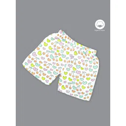 Born Babies Unisex Kids Conversational Printed Mid-Rise Organic CottonShorts-picture-11