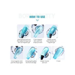 BORN PRETTY Auroras Cat Eye Magnetic Gel Nail Polish - 10 ml - AC-06 image 5