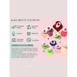 BORN PRETTY Silky White Series All Shine On-Me UV Gel Nail Polish 10ml - Shade CG130 image 3