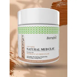Bornfeel Anti Aging Natural Mud Clay With Moroccan Red Clay - 100 g-picture-23