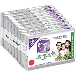 BoroPlus Antiseptic and Moisturising Bathing Soap with Aloe Vera, Neem and Tulsi | 99.9% Germ and Virus Protection | For Smooth, Soft & Nourished Skin, 125g (Pack of 8)-picture-49