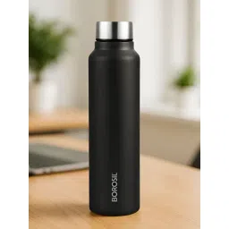 Borosil 1000 ml Hydra Sip n Chill Stainless Steel Water Bottle ( Black )-picture-14