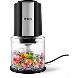 Borosil Chef Delite 300 Watts Electric Chopper for Kitchen, Twin Blade Technology, 600 ml 'chop-n-store' plastic bowl with lid, Vegetable Chopper, Cutter, Chop, Mince, Dice, Whisk, Blend-picture-12