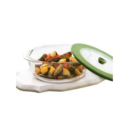 Borosil Glass Dish with Lid, 1pc, 1000ml, (Transparent)-picture-31