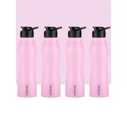 Borosil Pink 950 ml Hydra Stainless Steel Water Bottle - Set of 4-picture-36