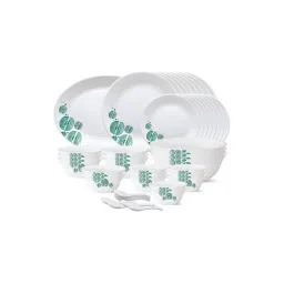 Borosil Tiara Series White Glass Dinner Set - 44 Pieces-picture-31