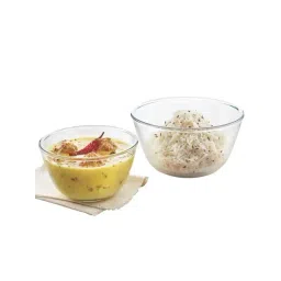 Borosil Transparent Glass Serving Bowl Set of 2-picture-21