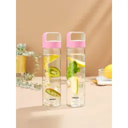 ?Borosil Water Bottle For Hot & Cold Water Set of 2 (Transparent, ?550 ml)-image-46