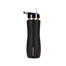 Borosil Water Bottle with 100 percent Copper & Leakproof (Black, 750 ml)-image-32