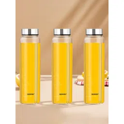 ?Borosil Water Bottle with Fridge Safe & Leakproof Set of 3 (Transparent, ?1000 ml)-image-25