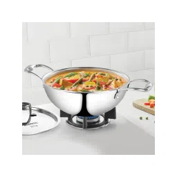 Borosil White 3.1L Tri-Ply Stainless Steel Deep Kadhai-picture-26