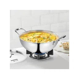 Borosil White 3.9L Tri-Ply Stainless Steel Deep Kadhai-picture-41