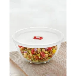 Borosil White Glass Serving Bowl image 1