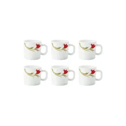 Borosil White Opalware Mug 180ml - Set of 6-picture-36