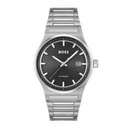 BOSS Men Dial & Stainless Steel Bracelet Style Straps Analogue Automatic Solar Powered Watch 1514117-picture-16