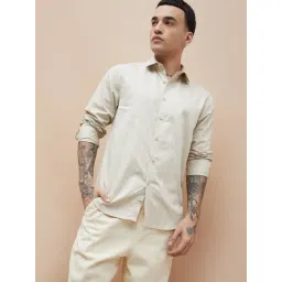 Bossini Beige Regular Fit Checks Shirt-picture-19